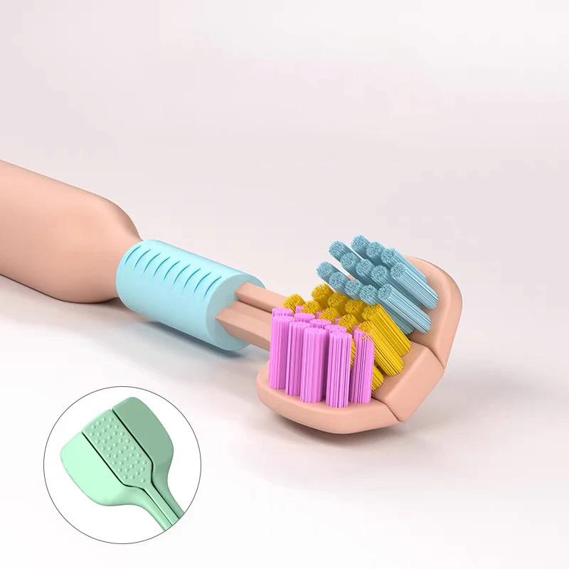 Three Sided Toothbrush Soft Bristle Tooth Brush Ultra Fine Toothbrush Oral Care Safety Teeth Brush Oral Health Cleaner