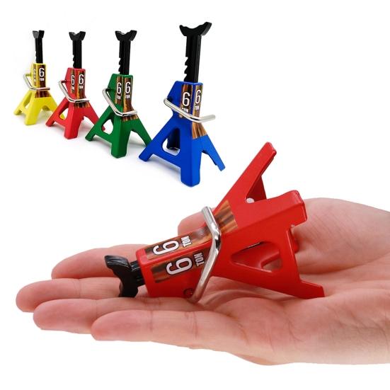 Car Toy Metal 6 Ton Scale Jack Stand Decoration for 1/10 RC Crawler Truck SCX10