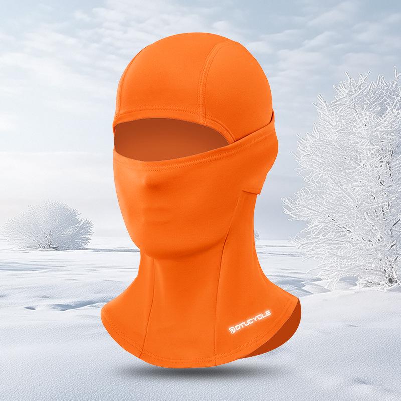 Zimní větruodolná lyžařská a cyklistická obličejová maska a nákrčník