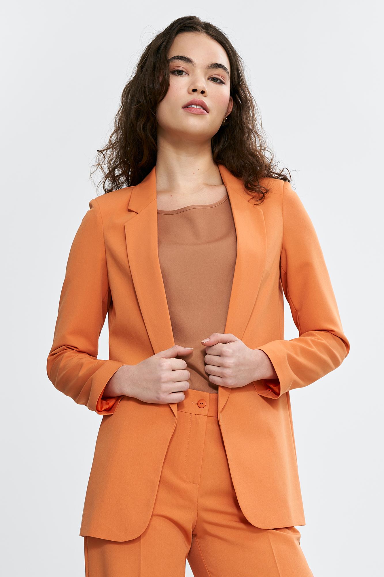 Joom Supermerchanteu Damen Beige Classic Jacket - Orange 40