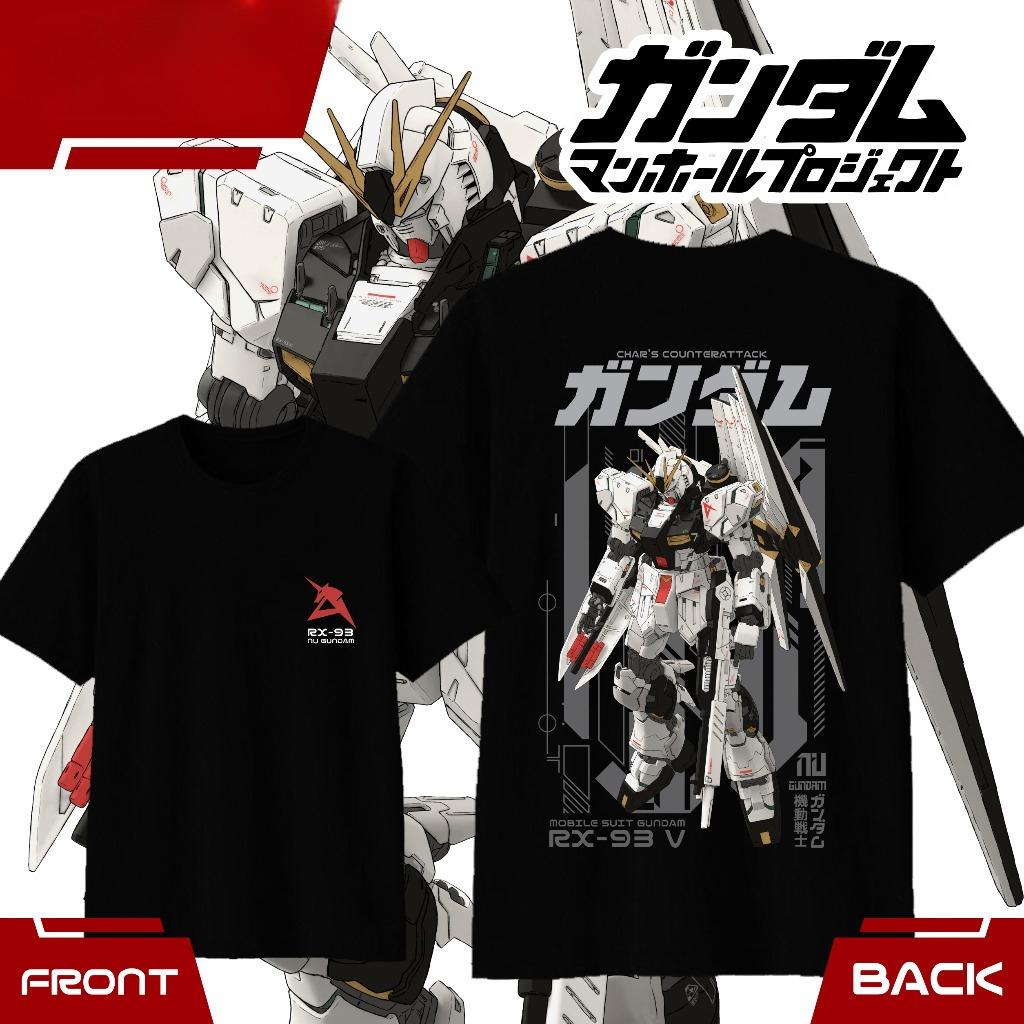 

Хлопковая футболка оверсайз с принтом из аниме Gundam для мужчин и женщин, удобная, модная, уличная, стиль Y2K, летняя, впитывающая пот, свободная футболка 4XL