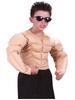 Muscle Man Cosplay T-Shirt with Fake Pectorals and Abs for Boys