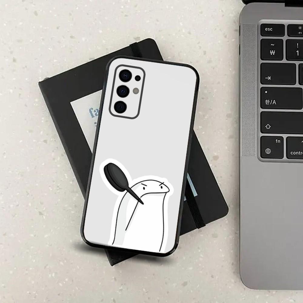 

Чехол для телефона F-Flork Милый Смешной Мем Для Samsung S24,S21,S22,S23,S30,Ultra,S20,Plus,Fe,Lite,Note,10,9,5G Черный Мягкий Чехол Samsung S24