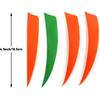Archery Feathers 4inch (60Pack) Hunting Arrows Fletching Fletches Right Wing 4" Shield Cut Orange Green
