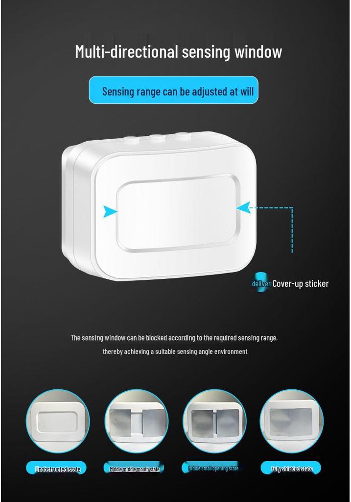 Welcome Sensor Alarm for Store Entrances – Motion-Activated Voice Greeter for Split Doors