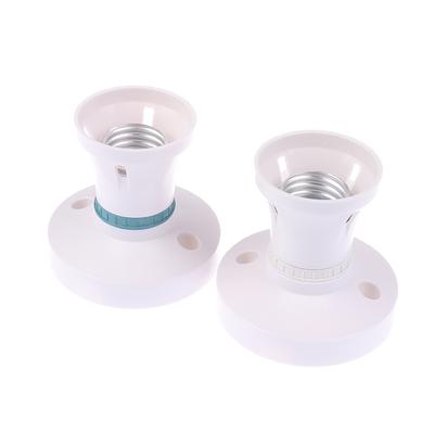 High-Power E27 Screw Ceiling Lamp Head Led Lamp Holder Desktop Led Lighting Base Socket Home Heat Resistant Round Lamp Holder