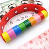 NEW Colorful Rainbow Hand Held Bell Half Round Percussion Musical Toy for Adult KTV Family Party Game Gift