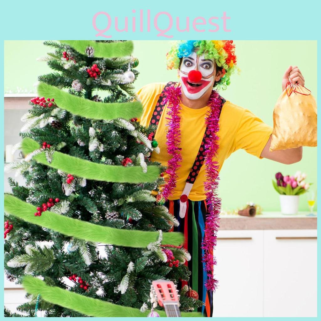 Plush Tree Christmas Ribbon Decoration  For Festive Home And Gift Wrapping