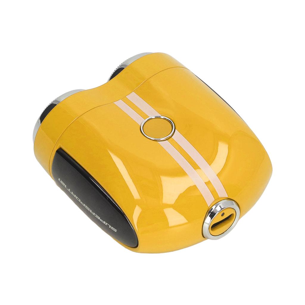 Electric Mini Beard Shaver Type C Charging Curved Net Wet Dry Dual Use IPX7 Waterproof Beard Clipper Trimmer Yellow