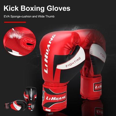 1 Pair of Wear Resistance Boxing Gloves PU Leather Punching Gloves Training Gloves Boxing Hall/Gym