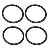 Authentic 4Pcs For Nissan X-Trail 14-19 Car Carbon Fiber Decorative Circle Ring Cover Trims Decoration Accessories
