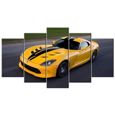 Modular Pictures Wall Art HD Prints 5 Pieces Dodge SRT Viper Supercar Canvas Painting Home Bedside Decor Poster