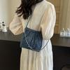 Bucket Bag Women's 2024 Summer Popular New Chain Shoulder Messenger Bag Ruiying Denim Bucket Bag Underarm Bag