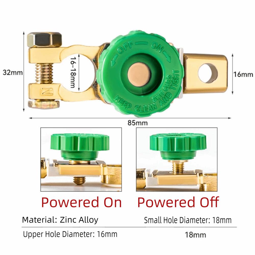 Quick Cut-off Switch Battery Disconnect Isolator Cut Off Switch Protector  Automotive Accessories