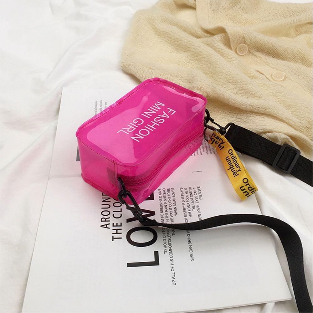 

Кошельки Прозрачные Сумки Конфетного Цвета Сумки Кроссбоди Прозрачная Желейная Сумка Сумка на Плечо Сумка Мессенджер розовый