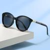 New women's polarized sunglasses, UV-proof driving cat eye glasses, European and American fashion retro sunglasses
