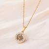 Inlaid Zircon Tree of Life Pendant Necklace for Women Wedding Gold Color Stainless Steel Jewelry Birthday Gift