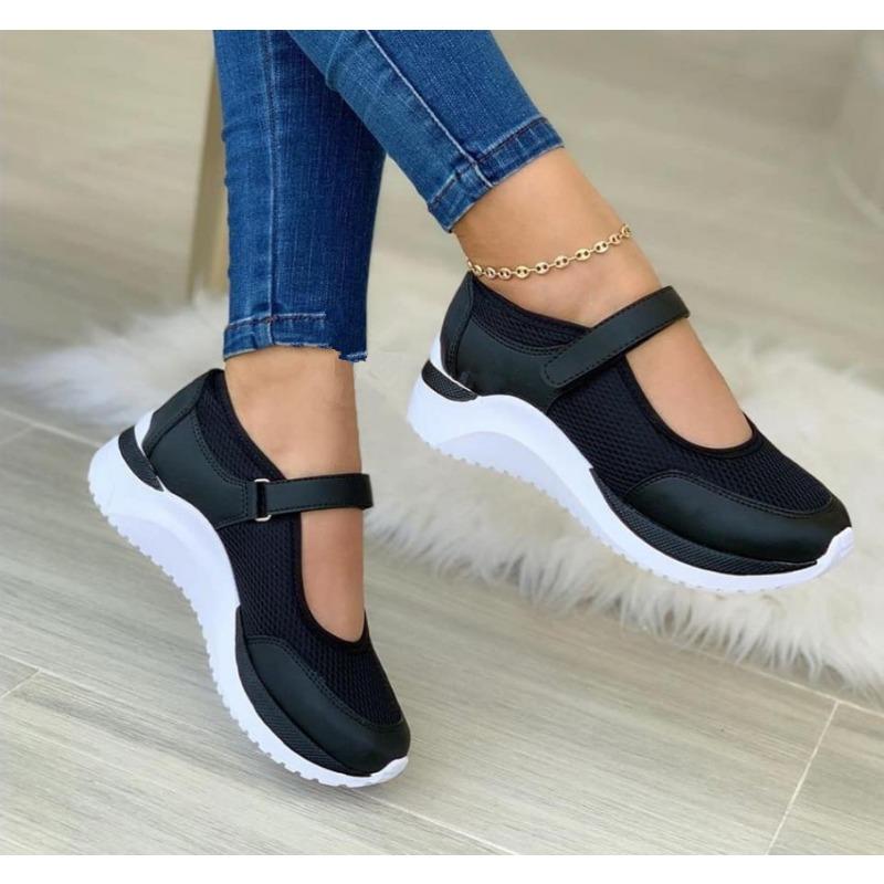 Casual Wedges Velcro Plus Size Sneakers for Women