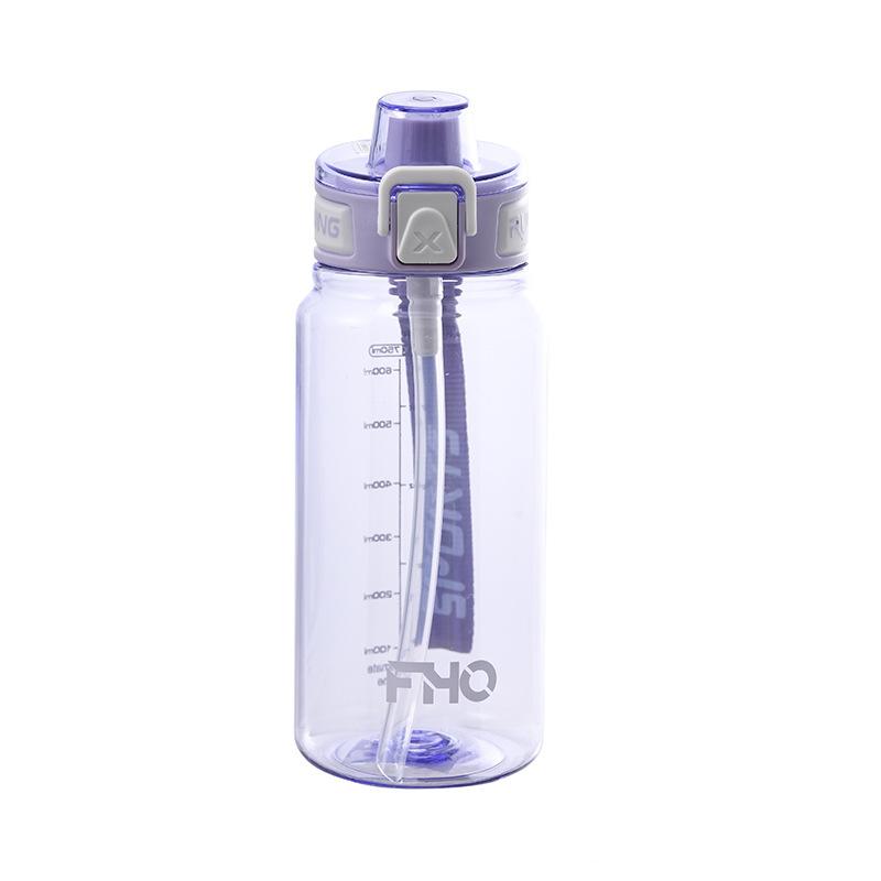 Water Bottle New Water Cup Large Capacity High Value Student Plastic Cup Outdoor Fresh Simple Portable Men's and Women's Sports Kettle