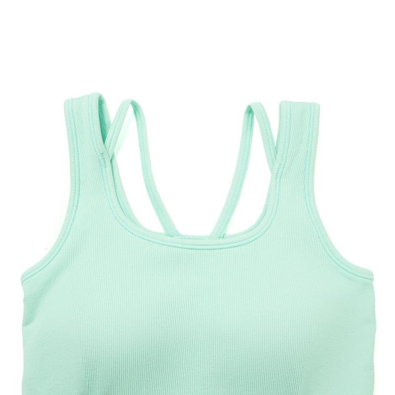 Li-Ning Fitness Series Minimalist Fashion Yoga Fitness Tight Vest Comfortable Sports Underwear Women AUDW018-3