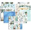 24 Sheets Winter Story Craft Paper Pads Cutting Dies Art Background Origami Scrapbooking Card Making.