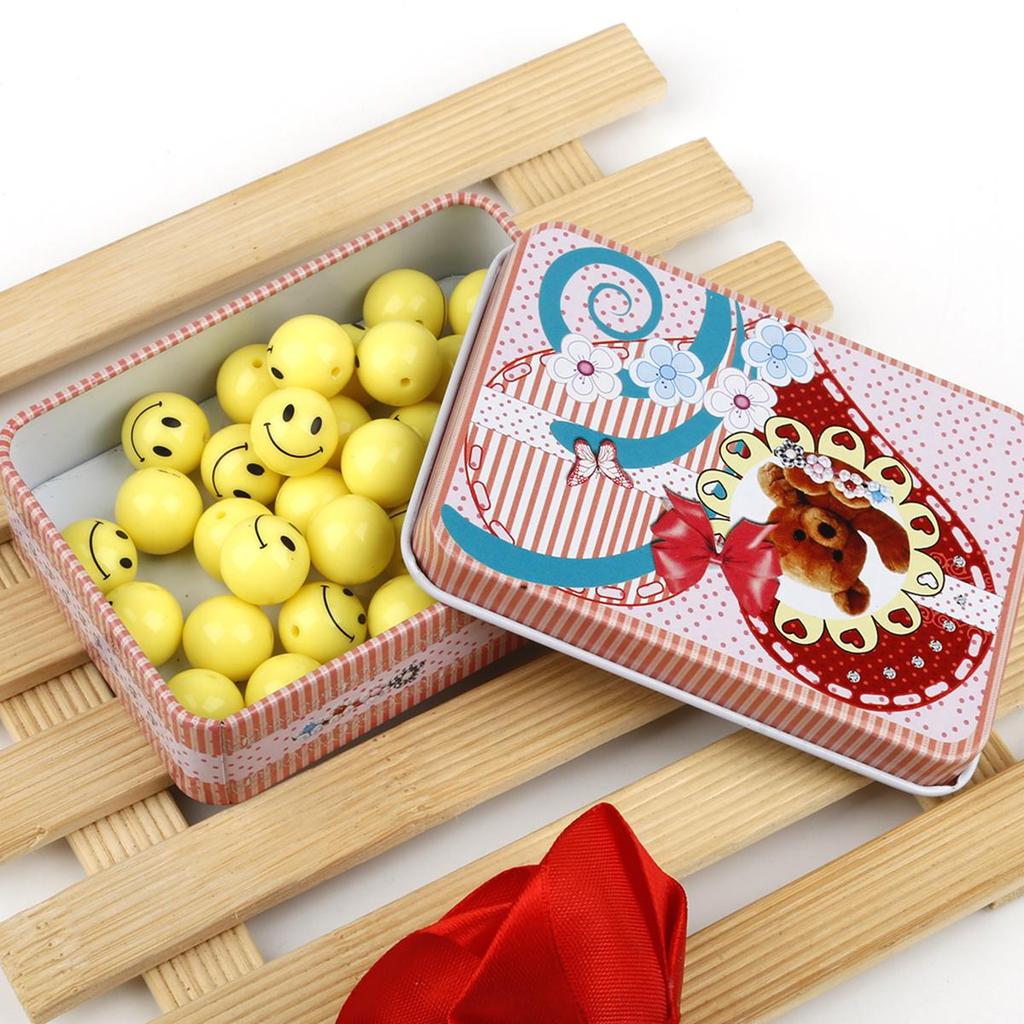 Small Storage Boxes Mini Cute Kawaii Cartoon Tin Metal Box Case Home Storage Organizer For Jewelry Kids Toy Gift Home Supplies