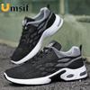 Men's Breathable Low Top Running Shoes Non-Slip Lace-Up Lightweight Casual Sneakers