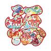 Window Display Stickers for The Year of The Horse Spring Festival Window Decorations New Year Goods Lucky Door Stickers