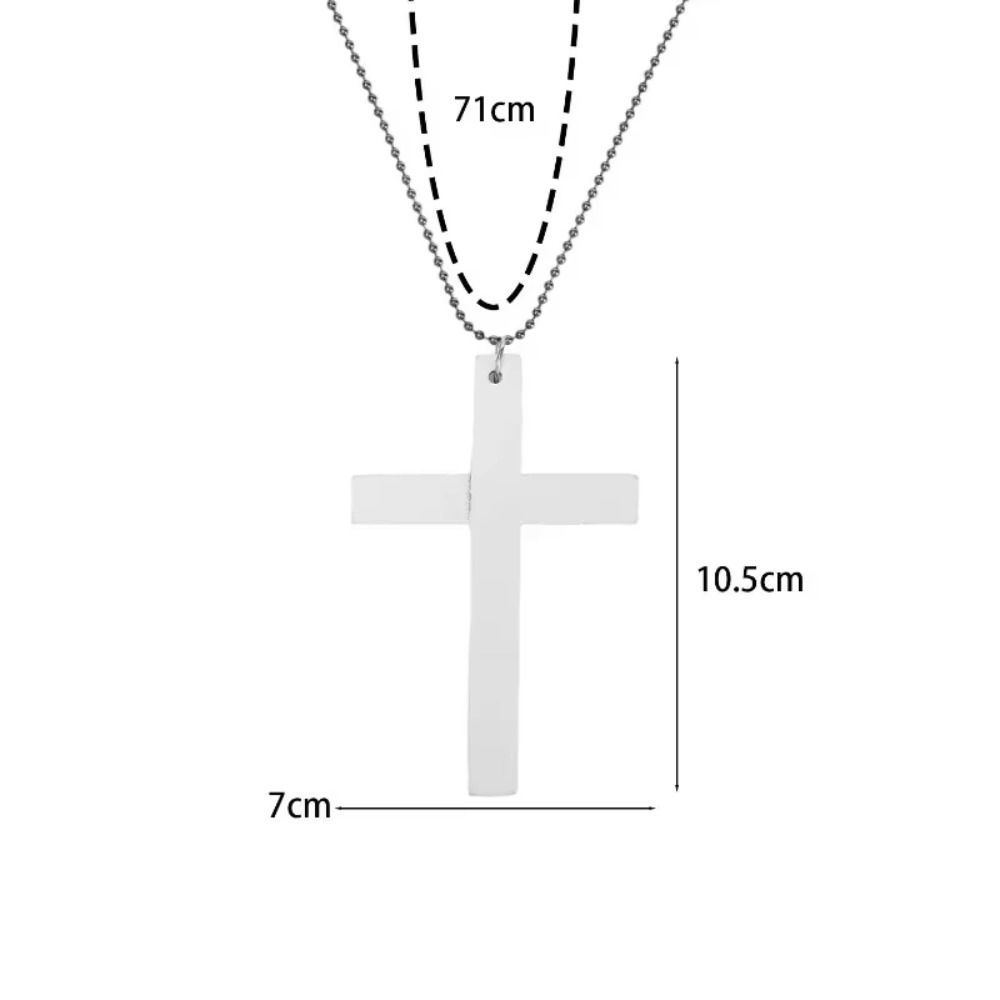 Choker Y2k Punk Gothic Necklace White Black Cross Necklace Wood Cross Pendant Women Men