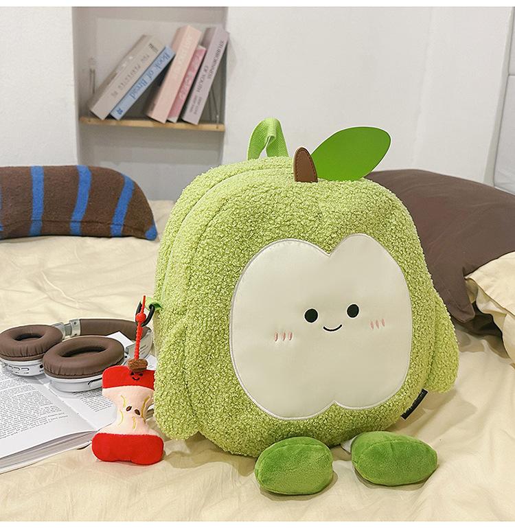 Schoolbag New High-value Fresh and Sweet Cute Apple Backpack Kindergarten Grades 1-1 Lightweight Large-capacity Backpack
