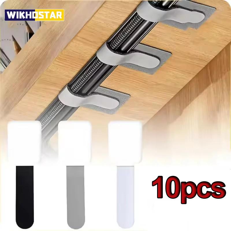 10pcs Reusable Cable Organizer Self Adhesive Cord Rope Holders Desk Wire Winder Cable Tie Organizer Cord Protection Straps