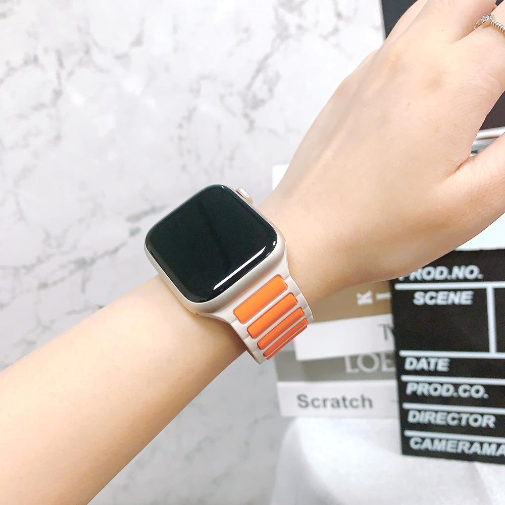 Sport Silicone Band for Apple Watch Straps 45mm 44mm 40mm 42mm 46mm 41mm 49mm 38mm Bracelet for iWatch Series 10 SE 9 8 7 6 5 4 3 Ultra 2 Ultra