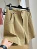 Women's Summer High-Waist A-Line Wide-Leg Cargo Shorts