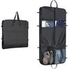 Large Suit Carrier Suit Bag, 50" Tri-fold Suit Bag with 5 Zip Pockets, 2 Large Mesh Pockets and Adjustable Handles, Heavy Duty 600D Oxford Foldabl