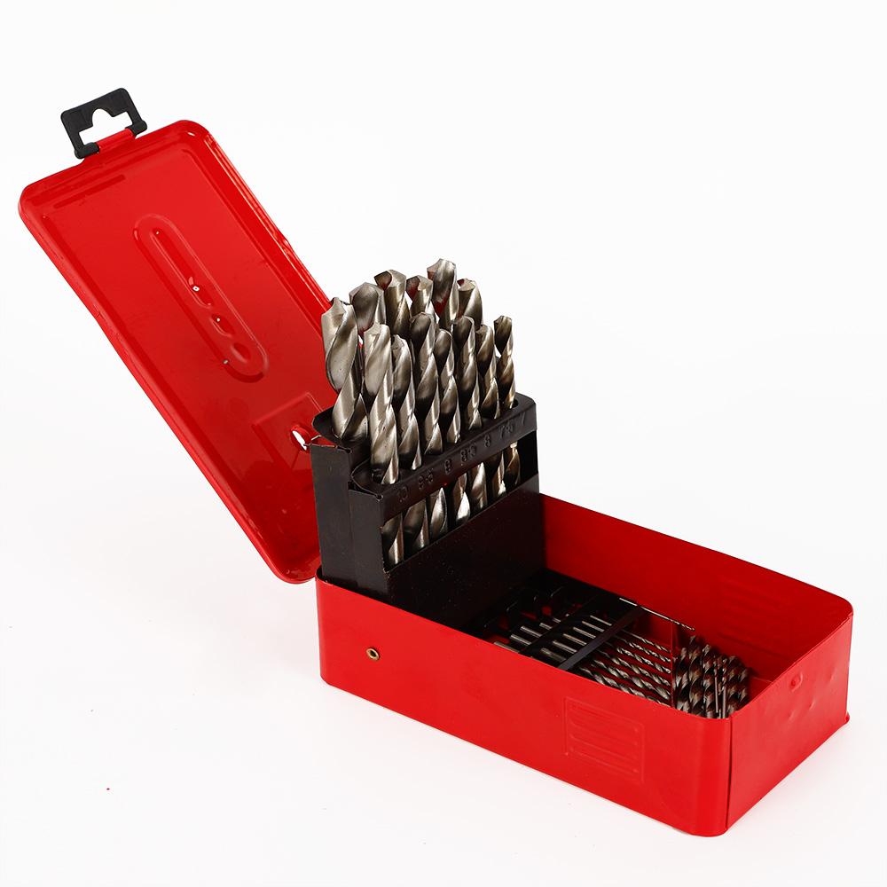 

Набор из 38 метрических сверл HSS Iron Twist Steel Twist Drill Kit High Speed Full Set 1-13mm Metric Drill Set + Case