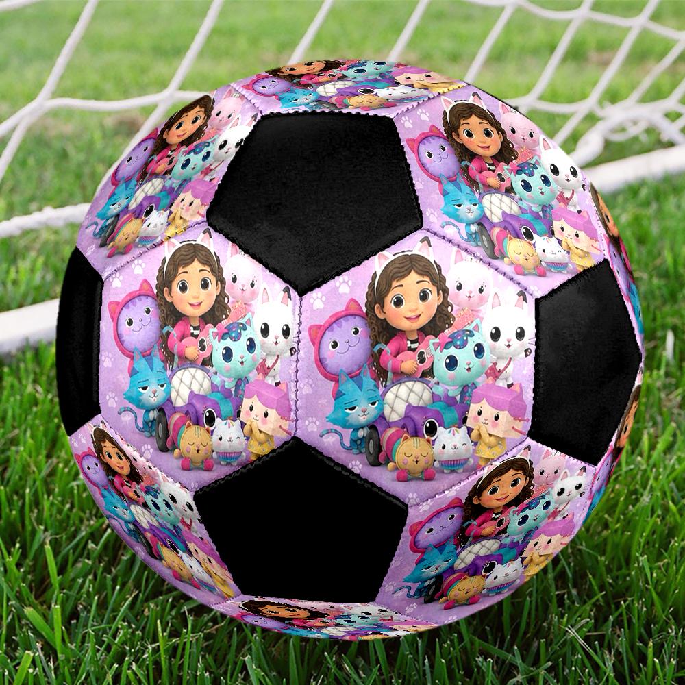 Balón de Fútbol Talla 5 Temático de La Casa de Muñecas de Gabby, Adecuado para Partidos Tanto en Interiores como en Exteriores, un Regalo Adecuado para Todos.