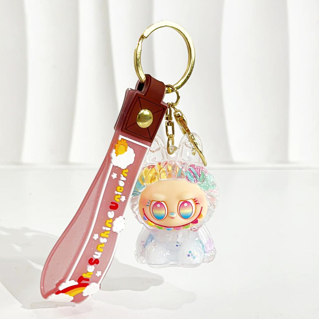 Acrylic Quicksand Oil Mini Keychain Bag Small Pendant Key Chain