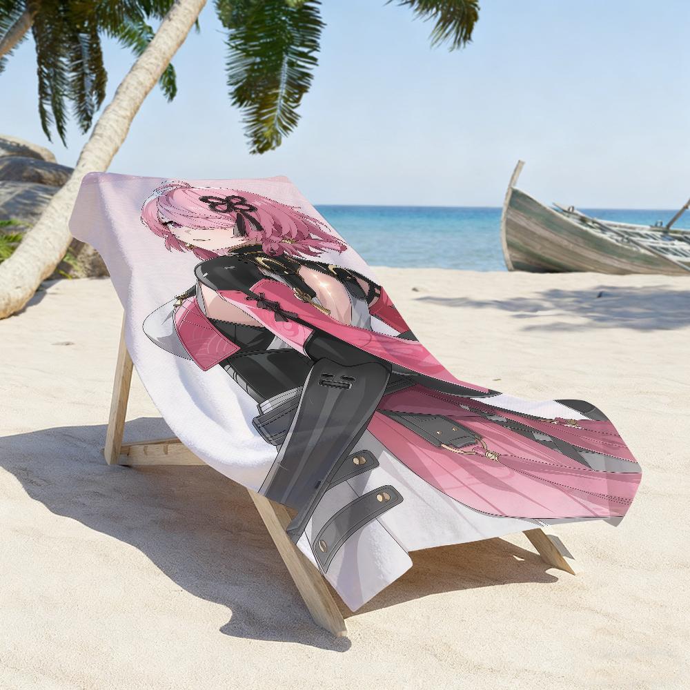 Game WuWa Taoqi Towel Sports Quick Dry Travel Camping Gear Sandproof Soft Light Large Beach Towel