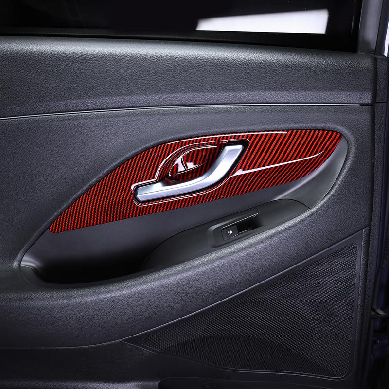 4PCS For Hyundai I30/ I30N 2017-2025 Left-hand Drive Interior Accessories Auto Interior Mouldings Inner Door Handle Cover Trim