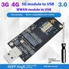 1 Set Dw5821E M2-Ngff Dw5811E Dw5816E Em7455 L860-Gl Usb3.0 Expansion Card For 3G/ 4G/ 5G Lte Module M2 Usb Adapter