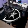 Shield With Star Emblem Printed Office Carpet Chair Cushion  Entryway Rug, Rugs for Living Room, Bedroom Christmas gifts