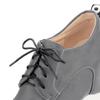 Women's Slope Heel Single Shoes Spring and Autumn Inner Height Increase Casual Lace-up Low-top Shoes