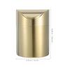 TOYMYTOY Tabletop Trash Small Mini Trash Mini Cosmetic Trash Tabletop Trash Can for Dressing Gold Can, Can, Basket, Can, Bathroom, Kitchen, Table,