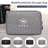 Bolsa de Almacenamiento Digital con Logo de Coche Impermeable para Cables de Datos Bolso de Mano de Viaje para Astra Corsa Insignia Zafira Vectra Meriva Mokka Grand
