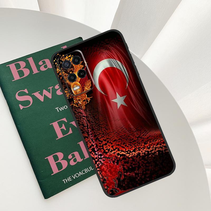 

Чехол Флаг Турции для Oppo A54 A74 A94 A54S A57S A15 A16 A17 A52 A72 A76 A96 A58 A78 A98 A77 A5 A9 OPPO A78 4G