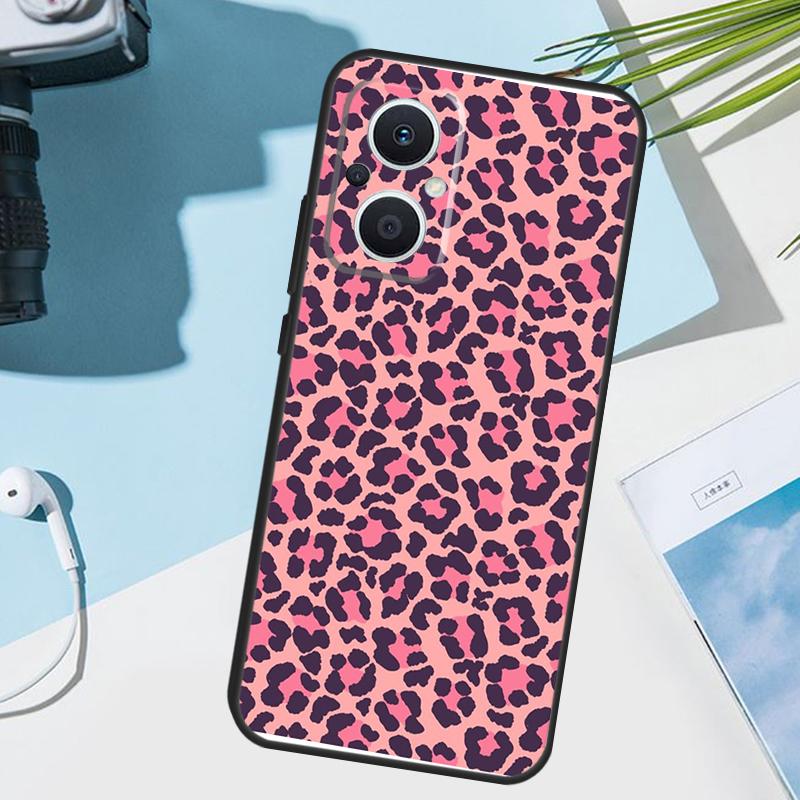 Leopard Print Cover For OPPO Reno 11 Pro 10 12 13 14 14F 13F 12F 11F 7 8 Lite OPPO Find X6 X5 X8 X9 Pro Case