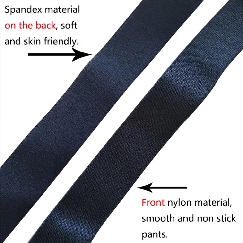 1 Pair Elastic Shirt Holder Stays Three Clip Thigh Suspender Garter Socks Fastener Clip Men Women