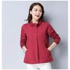 Zippered Cardigan Long-sleeved Windbreaker Versatile Coat Hooded Loose Casual Jacket Top