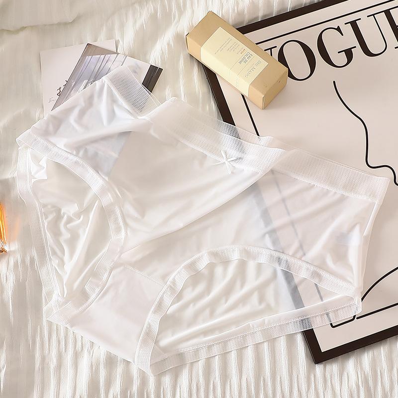 Plus Size Dünne transparente Höschen Mid-Rise Unterwäsche Frauen bequeme Slips nahtlose Lift Up Pantys weiblich