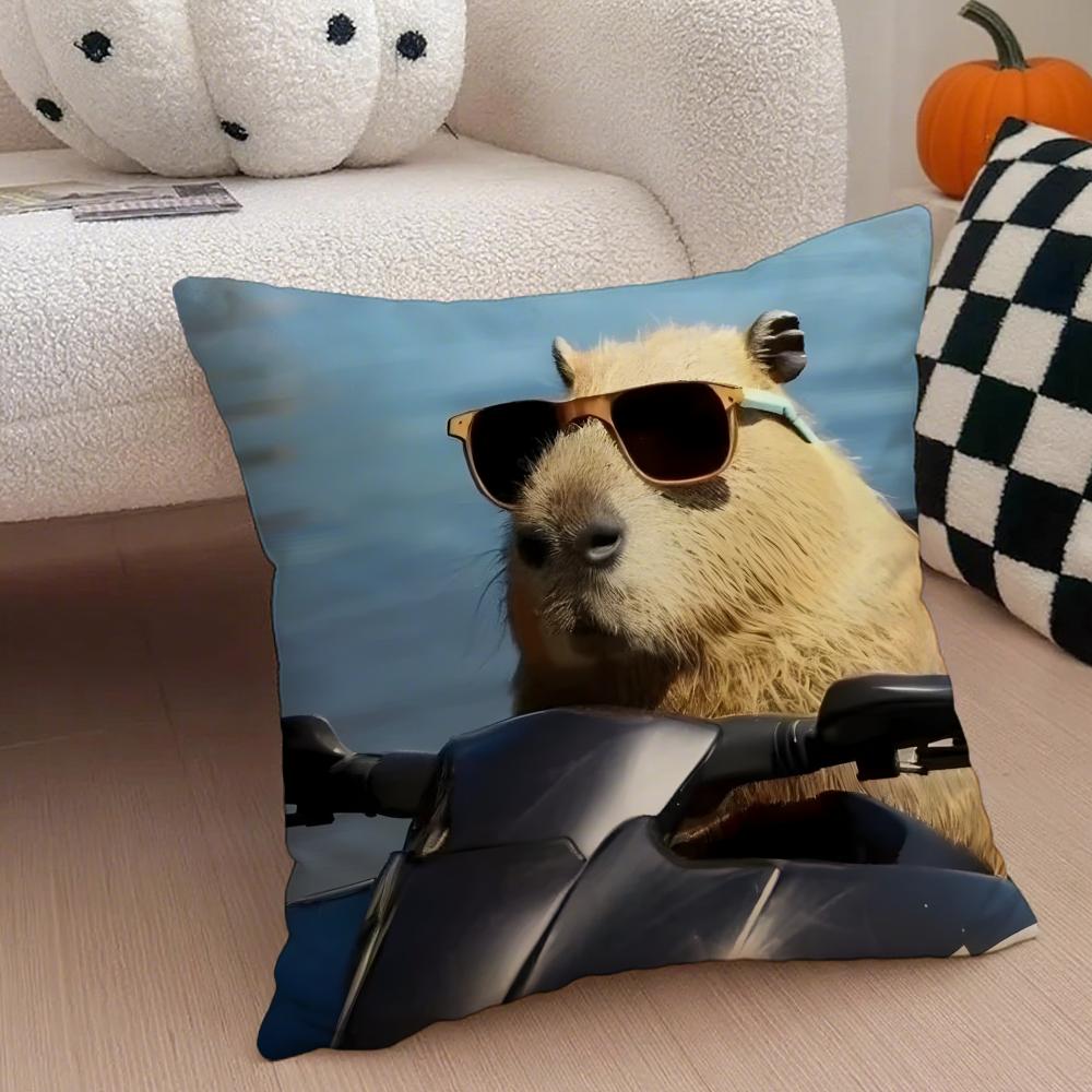 Fashion Funny And Interesting Animals Cushion Cover Linen Pillow Case Soft Breathable Protective Couch Room Decoration
